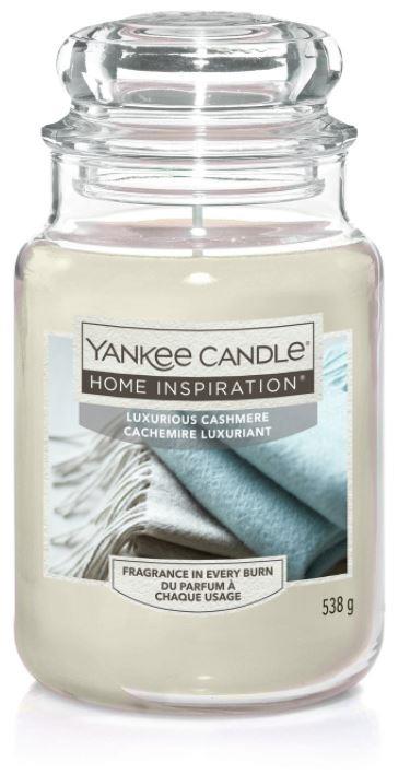 YANKEE CANDLE Yankee Candle Home Inspiration fragranza Luxurious Cashmere candela grande